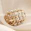hot sale metal alloy plastic pearls scarf ring 2015