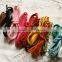 High quality kinds of wide velvet ribbon with solid color
