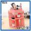 Beautiful lady rotatable pink counter clear acrylic make up organizer with dividers, custom lipstick holder make up organizer