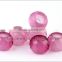 best quality rose color glass gemstone for bracelet making round beads