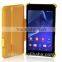 Factory Direct Selling Stand Function PU Leather Case For Sony Xperia Z2