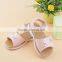 2016 New Pink Princess Baby Girls sandals sandals leather lining Velcro bow children sandals