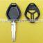 Replacement 3 Buttons With Logo Uncut Right Groove Blade Remote Blank Fob Key Case Shell For Mitsubishi Car Key