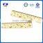 School supply 15cm wooden straight scale rulers ruler with sticker wrapper