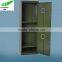 Green army clothes cabinet /2 door steel clothes cabinet/ Knock down metal steel clothes cabinet
