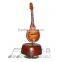 Decoration Rotating Various Model Wooden Instrument Shaped Music Box with Optional Music Tunes