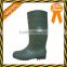Black upper yellow sole non-safety PVC rain boots