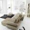 Modern Leather Sectional Sofa With Adjustable Backrests and Armrest DH1175