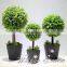 new designed plastic material artificial topiary grass ball for table decoration