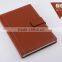 2016 Best Selling High Quality Customized Size Genuine/pu Leather Beautiful Diary Notebook With Delicated Buckle