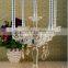 Import India crystal glass candle holder for wedding table decorations