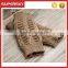 V-416 Latest fashion plain acrylic knit cable soft winter braided fingerless mitten gloves knit wrist warmer