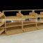 Supermarket wooden shelf for vegetable and fruit display                        
                                                Quality Choice