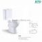 HTD-2013 Two-Piece Ceramic Sitting Toilet with Watermark Approval