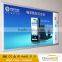 Long size fabric backlit aluminum frame led light box with high bright lights