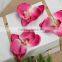 Colored artificial orchid silk flower head wholesale