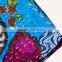 Fruit Reversible Bedspread Pattern Blue Gudri Pure Cotton Kantha Style Queen Size Quilt Bed Spread