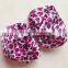 Leopard Layer Bow Ribbon For Kid Girl headband No clips