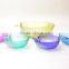 Sprayed Colored Glass Apple Shaped Bowl Mixing Glass Bowl Set