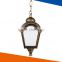 Europe ancient outdoor pendant light, 60W lamp, die cast aluminium, black, gold color, E27