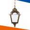 Europe ancient outdoor pendant light, 60W lamp, die cast aluminium, black, gold color, E27