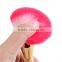 Newest private label face cleaner makeup red double-ended cosmetic brush set wholesale