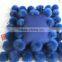 Fox fur blanket with pompoms new design