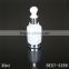 120ml white color glass bottle screw cap for oil