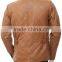Men Real Sheep Brown Mens Leather Jacket