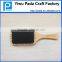 Wooden hair brush with plastic comb