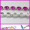 6mm 8mm 10mm 10.7mm 12mm 14mm 16mm 18mm 20mm Round Rivolis Crystal Rhinestones Chain With Silver Plated Link