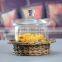 Elegant 2 tier wide mouth glass storage jar