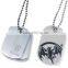 Cheap wholesale blank silver military dog tag