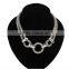 Punk Vintage Statement Silver Bib Chunky Collar Party Jewelry Short Pendant Chain Necklace