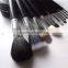 Wholesale Facial Brushes Private Label Natural Hair Makeup Brush Set 12 Pieces with Cosmetic Bag