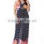 silk Bohemia summer dress code printed beach dress