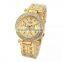 geneva rhinestone diamond metal women gold wrist watch