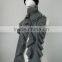 pure 100% cashmere knit ruffle scarf shawl