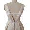 Golden bow design jacquard winter prom for big girls evening party dress