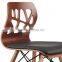 Elegant modern design wood chair with strong and durable beech legs for home and cafe use