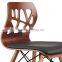 Elegant modern design wood chair with strong and durable beech legs for home and cafe use