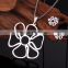 rose flower shaped rosary pendant necklace jewelry