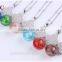 Glass Essential Oil Diffuser Pendant Necklaces flowers 2016
