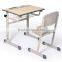 2016 modern adjustable school desk and chair in school furniture