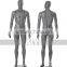 Sports full body male gray glossy mannequin