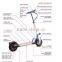 New 500w folding mini portable electric scooter with lithium battery on sale