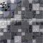 MB SMJ07 Wholesale Laminated Chinese Glass Mosaic for Living Room Decorative Black Mosaic Tile