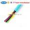 colorful jacket fiber optic cable for short distance data transmission and communication