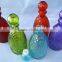 colored glass wine bottle