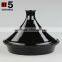 10" black color custom large ceramic tagine